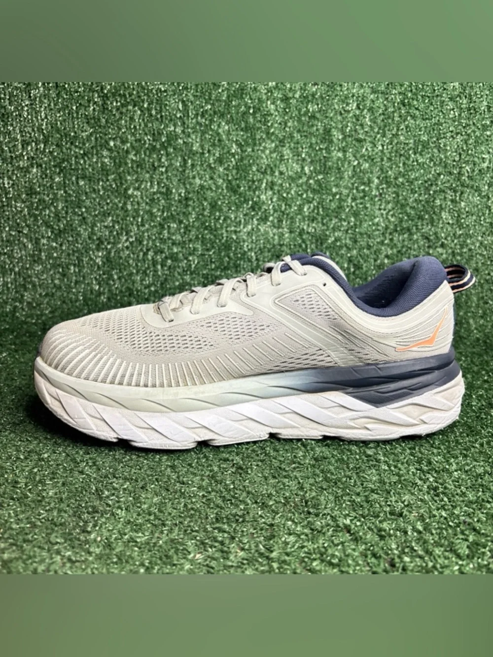 Hoka One One Bondi 7 WIDE‎ Women's Running Shoes Size 11 D Harbor Mist Sharkskin
